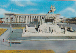 Mongolia - Ulan Bator - The Government Palace - Stereoscopic Postcard - Mongolia