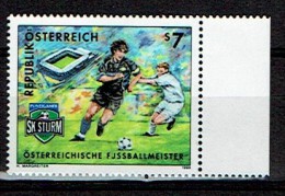 AUTRICHE AUSTRIA 1999, FOOTBALL, 1 Valeur, Neuve / Mint. R1075 - Unused Stamps