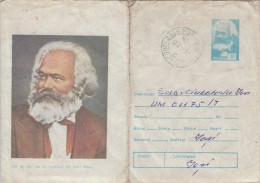 31153- KARL MARX, PHILOSOPHER, COVER STATIONERY, 1984, ROMANIA - Karl Marx