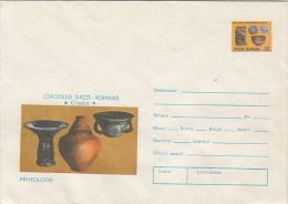 31337- ARCHAEOLOGY, DACO ROMAN VESTIGES FROM CRISANA, COVER STATIONERY, 1976, ROMANIA - Archéologie