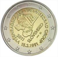 ESLOVAQUIA     2€  2.011  SC/UNC "VISEGRAD"    DL-9490 - Slovakia