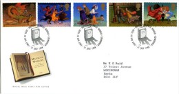 GB 1998 CHILDREN’S FANTASY NOVELS FDC SG 2050-54 MI 1758-62 SC 1820-24 IV 2047-2051 - Covers & Documents