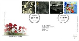 GB 1999 SOLDIERS TALE FDC SG 2111-14 MI 1827-30 SC 1875-78 IV 2129-2132 - Covers & Documents