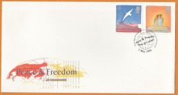 Great Britain UK 1995 United Nations - Peace And Freedom FDC - 1991-2000 Dezimalausgaben