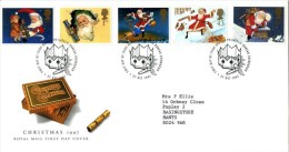 GROSSBRITANNIEN GRANDE BRETAGNE GB 1997 CHRISTMAS FDC SG 2006-10 MI 1714-18 SC 1776-80 IV 2002-2006 - Covers & Documents