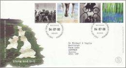 GROSSBRITANNIEN GRANDE BRETAGNE GB 2000 STONE & SOIL FDC SG 2152-55 MI 1877-80 SC 1914-17 YV 2187-90 - Covers & Documents