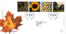 GROSSBRITANNIEN GRANDE BRETAGNE GB 2000 TREE & LEAF FDC SG 2156-59 MI 1881-84 SC 1918-21 YV 2191-94 - Covers & Documents