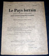 LE PAYS LORRAIN. 1938. 04. Colline Sainte Du Héraple. Jean-Antoine Laurent. Mâmiches. Gondreville - Lorraine - Vosges