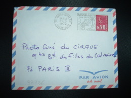 LETTRE PAR AVION Pour FRANCE TP MARIANNE DE BEQUET 0,50 OBL.MEC.25-3-1972 BASSE-TERRE RP (971 GUADELOUPE) - 1971-1976 Marianne (Béquet)