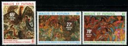 FN1414 Wallis Futuna 1979 Folk Painting 3v MNH - Unused Stamps