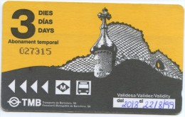 TT -TICKET DE TRANSPORTE DE BARCELONA - Europe