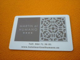 Spain Martin El Humano Hotel Room Key Card - Onbekende Oorsprong