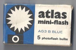 Ampoules AG3 B BLUE 2 PHOTOFLASH BULBS ATLAS - Matériel & Accessoires