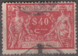 PORTUGAL (ENCOMENDAS POSTAIS) - 1920-1922,   Comércio E Indústria. Pap. Acet.  $40     MUNDIFIL  Nº 6 - Gebruikt