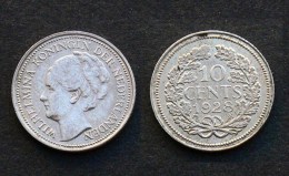 10 Cents 1928 Nederlanden / Pays-Bas. Wilhelmina. Argent/ Silver. XF-UNC - 10 Centavos