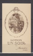 Carte Parfumée - Lotion Un Soir - Aurière - Paris - Vintage (until 1960)