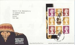 GROSBRITANNIEN GRAND GB 2007 FROM BRITISH ARMY UNIFORMS PRESTIGE BOOKLET FDC SG 2774-79 MI 2568-73 SC 2508-13 IV 2933-38 - Storia Postale