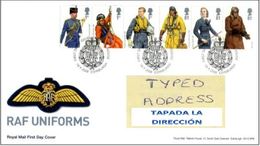 GROSSBRITANNIEN GRANDE BRETAGNE GB 2008 RAF UNIFORMS FDC SG 2862-67 MI 2668-73 SC 2594-99 IV 3046-51 - Lettres & Documents