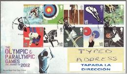 GROSBRITANNIEN GRANDE BRETAGNE GB 2009 OLYMPIC&PARALYMPIC GAMES SET 10V FDC SG 2981-90 MI 2815-24 SC 2702-11 YT 3199-20 - 2001-2010 Decimal Issues
