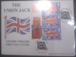 GB 2008 UNION JACK FROM GENERIC SMILER FDC - Covers & Documents