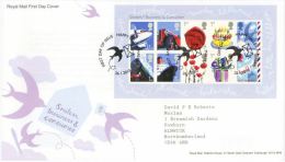 GROSBRITANNIEN GRANDE BRETAGNE GB 2010 M/S BUSINESS AND CONSUMER FDC SG MS3024 MI 2874-83 SN SH2744 YT F69-3247-56 - 2001-2010 Decimal Issues