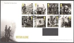 GROSSBRITANNIEN GRANDE BRETAGNE  GB 2010 BRITAIN ALONE FDC SG 3074-81 MI 2950-57 SC 2795-802 YV 3338-45 - Brieven En Documenten