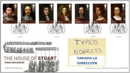 GROSSBRITANNIEN GRANDE BRETAGNE GB 2010 HOUSE OF STUART ISSUES FDC SG 3087-93 MI 2964-70 SC 2807-13 IV 3350-56 - Cartas & Documentos