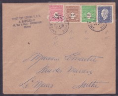 France Type Arc De Triomphe Sur Lettre - 1944-45 Triomfboog