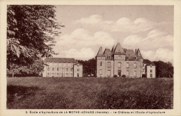 LA MOTHE-ACHARD (85, Vendée) : Le Château Et L'Ecole D'Agriculture, Edit. Jehly-Poupin (non Circulée) - La Mothe Achard