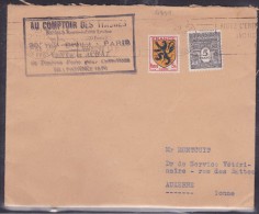 France Type Arc De Triomphe Sur Lettre - 1944-45 Arco Del Triunfo