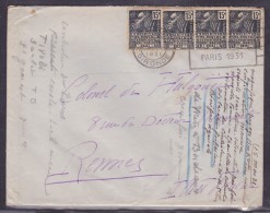 France Timbres  Sur Lettre - Briefe U. Dokumente