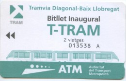 TT -TICKET DE TRANSPORTE DE BARCELONA - Europe