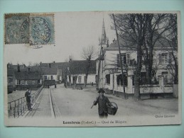 CPA 62 Lumbres - Le Quai Du Bléquin - Vue Du Bourg Avec Petite Animation   à Voir ! - Lumbres