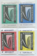 4 BILLETES DE MICROBUS DE CHILE - World