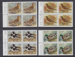 Iceland 1987 Birds 4v Bl Of 4  ** Mnh (25874A) - Ongebruikt