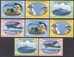 Colonies Francaises Nouvelles Hébrides N° 257/264 25e Anniversaire Des Batailles Du Pacifi Francaise Anglaise1967 Neuf** - Unused Stamps