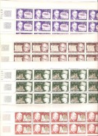 FRANCE   FEUILLE  DE  25  DU N° 1667/1670   NEUF ** MNH DE 1971 - Feuilles Complètes