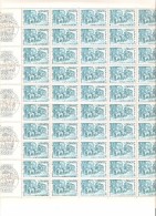 FRANCE   FEUILLE  DE  50  DU N° 1749   NEUF ** MNH DE 1973 - Fogli Completi