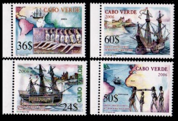 (023) Cape Verde  Slavery / Sklaverei / Ships / Bateaux / Schiffe / Schepen / Rare / Scarce  ** / Mnh  Michel 893-96 - Kaapverdische Eilanden