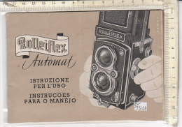 PO3313D# LIBRETTO ISTRUZIONI MACCHINA FOTOGRAFICA ROLLEIFLEX AUTOMAT - Cámaras Fotográficas