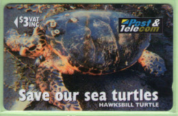 Fiji - 1996  Save Our Sea Turtles - $3 Hawksbill Turtle - FIJ-083 - VFU - Fiji