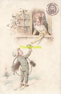 CPA PUBLICITE AMIDON REMY FILLE RAMONEUR - Werbepostkarten