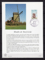 FRANCE 1979 : Encart 1er Jour " MOULIN DE STEENVORDE ". N° YT 2042 - Moulins