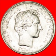 ★SANTANDER: COLOMBIA ★ 20 CENTAVOS 1967! MINT LUSTER!  LOW START ★ NO RESERVE! Santander (1792-1840) - Colombia