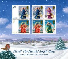 GB 2007 CHRISTMAS M/S USED NO CANCEL SG MS2795 MI B40-2584-89 SC SH2523 IV BF51-2957-62 - Blocks & Miniature Sheets