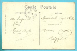 Kaart (Paris) Met Als Aankomst Stempel ROUSBRUGGE-HARINGHE Op 7/2/1917 - Unbesetzte Zone