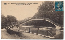 CPA - CHALONS-SUR-MARNE (Marne) - Ses Jolies Promenades - La Passerelle Du Jard - Châlons-sur-Marne