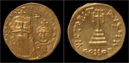 Constans II AV Solidus - Byzantinische Münzen
