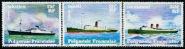 FN1479 Polynesia 1978 Marine Vessels 3v MNH - Nuevos