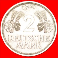 ★RARITY: GERMANY ★ 2 DEUTSCHE MARK 1951D! LOW START ★ NO RESERVE!!! - 2 Marcos